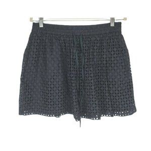 madswell Black Lace Mini Elastic Waist Women Size M Mini Skirt Mid Rise  165P